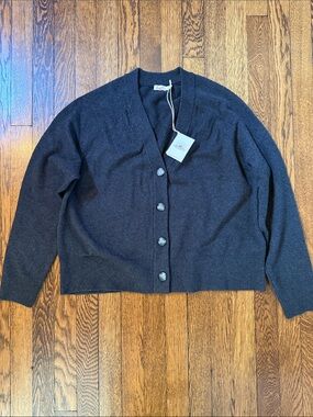Faherty Jackson Cardigan, NWT, Medium, Ash Heather